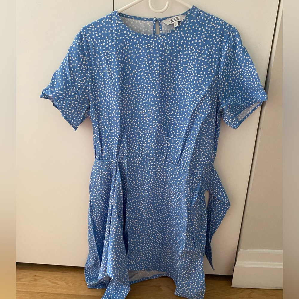 Blue polka dots dress